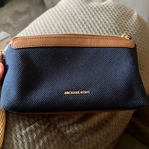 Michael Kors Talia Small Cotton Canvas Wristlet